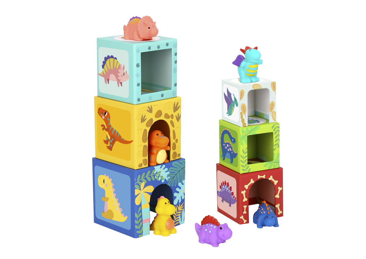 Tooky Toy Nesting Boxes Dinosaur