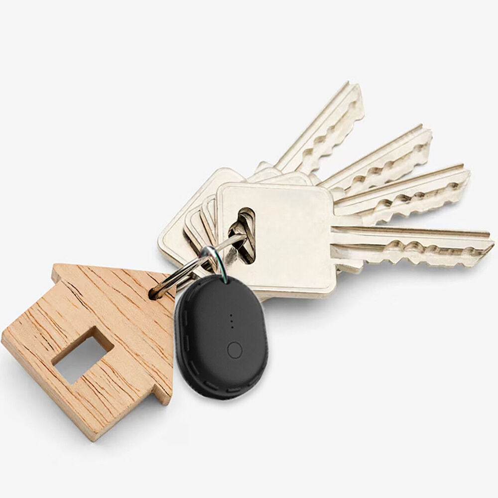 Laser Mini Bluetooth IPX7 Smart Tag Compact w/ Apple Find My Tracking Black
