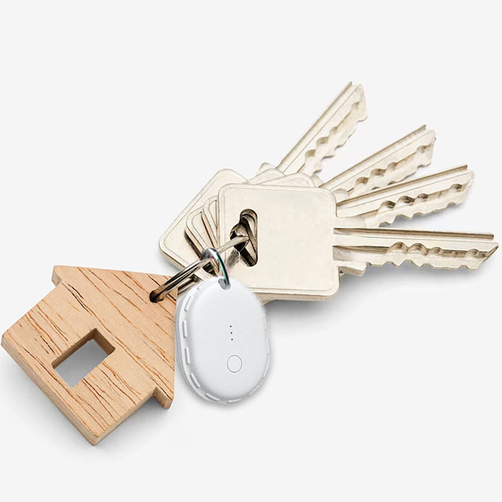 Laser Mini Bluetooth IPX7 Smart Tag Compact w/ Apple Find My Tracking White