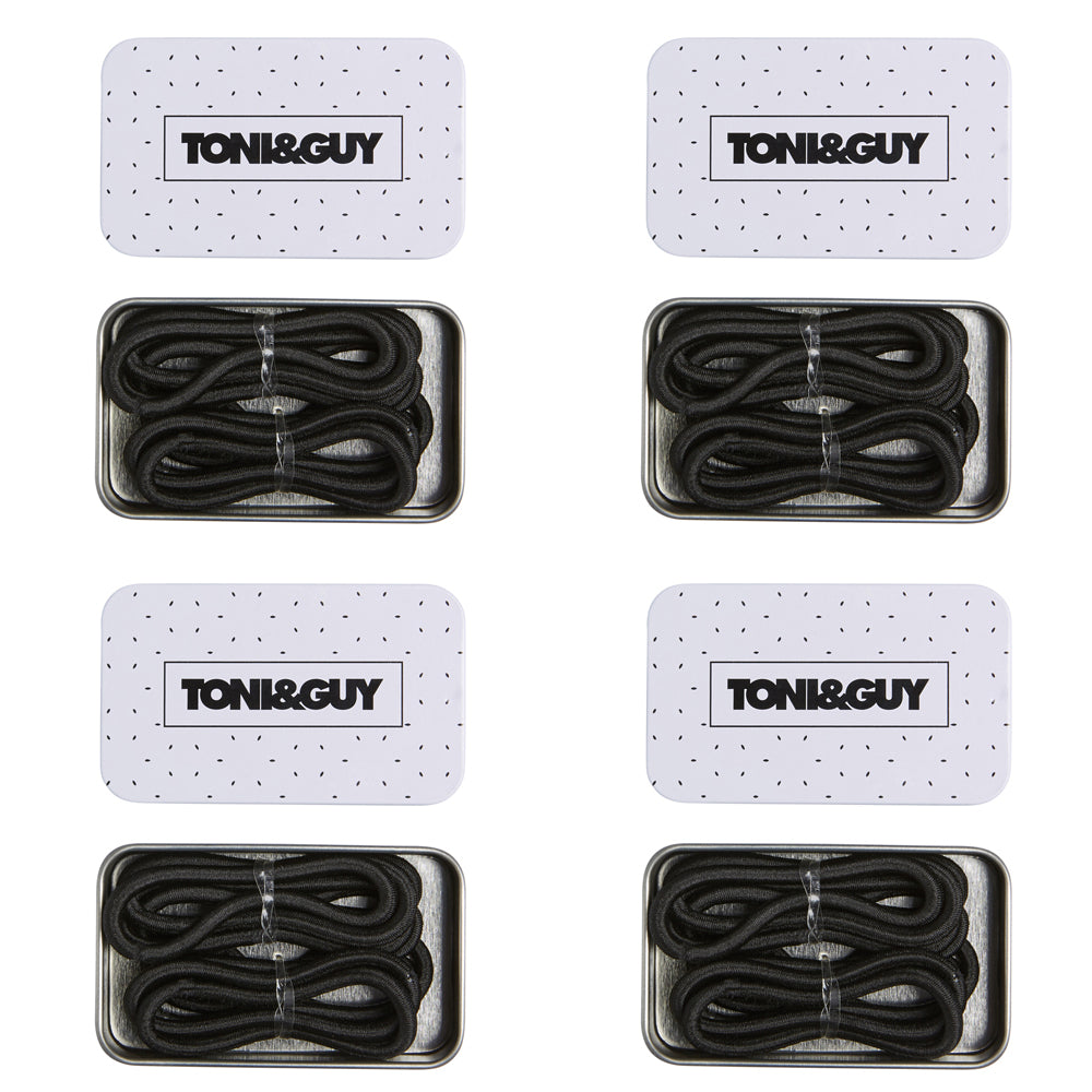 4PK Toni & Guy Thick Hair Elastic Black Styling Accessories