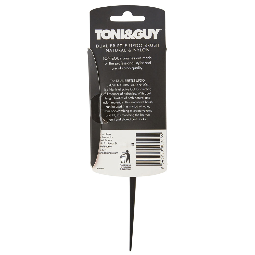 3PK Toni & Guy Dual Bristle Updo Brush Natural & Nylon