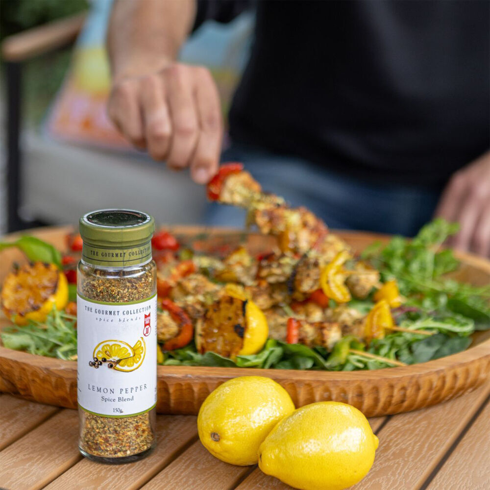6PK Hot Shots The Gourmet Collection Spice Blend Lemon Pepper 150g Seasoning