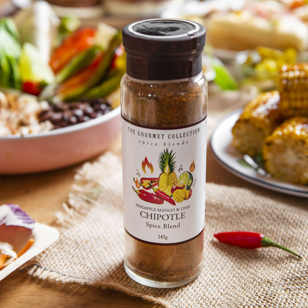 3PK Hot Shots The Gourmet Collection Spice Blend Pineapple Mango Lime Chipotle 118g