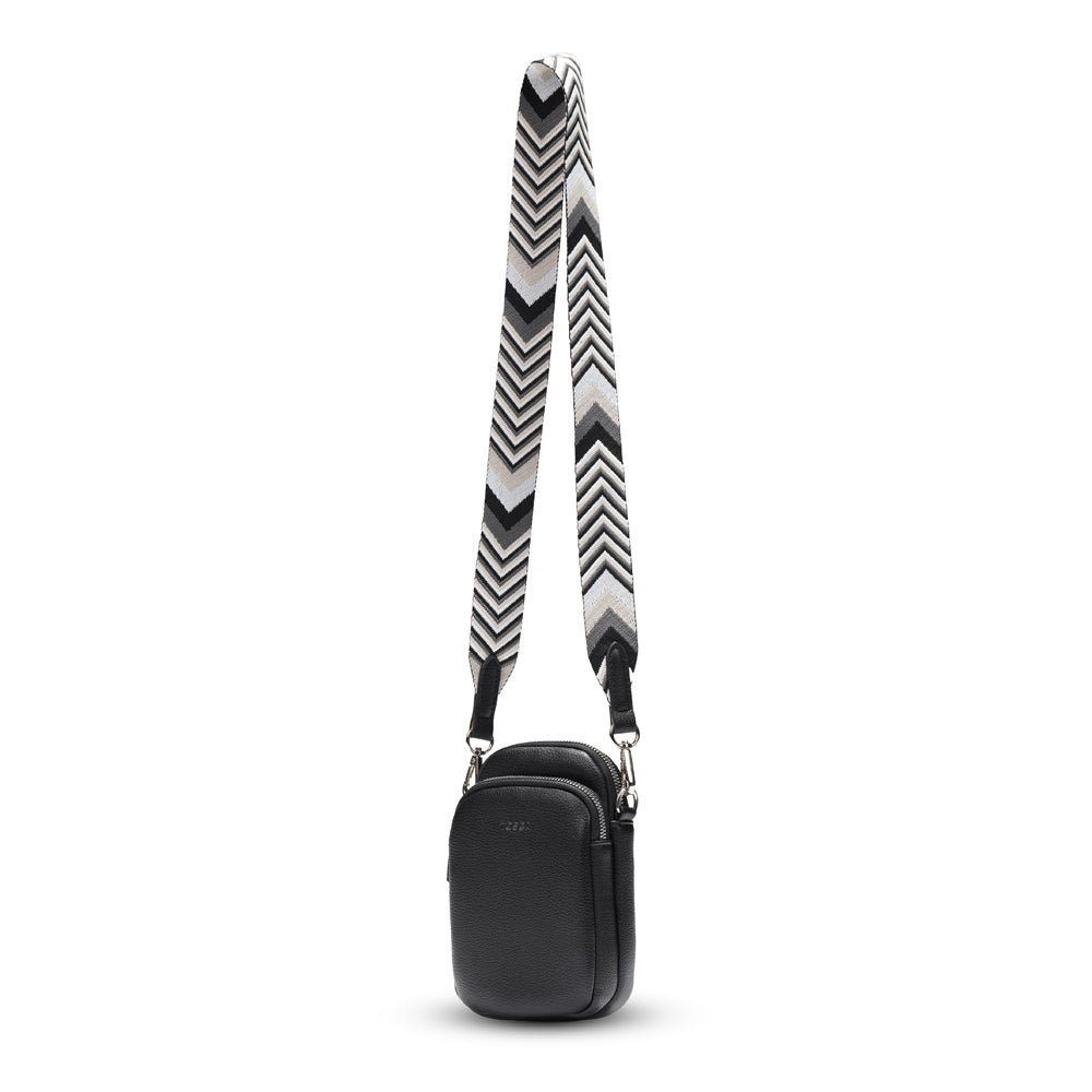 Tosca Crossbody Mini Utility Phone Bag 19x12cm - Black