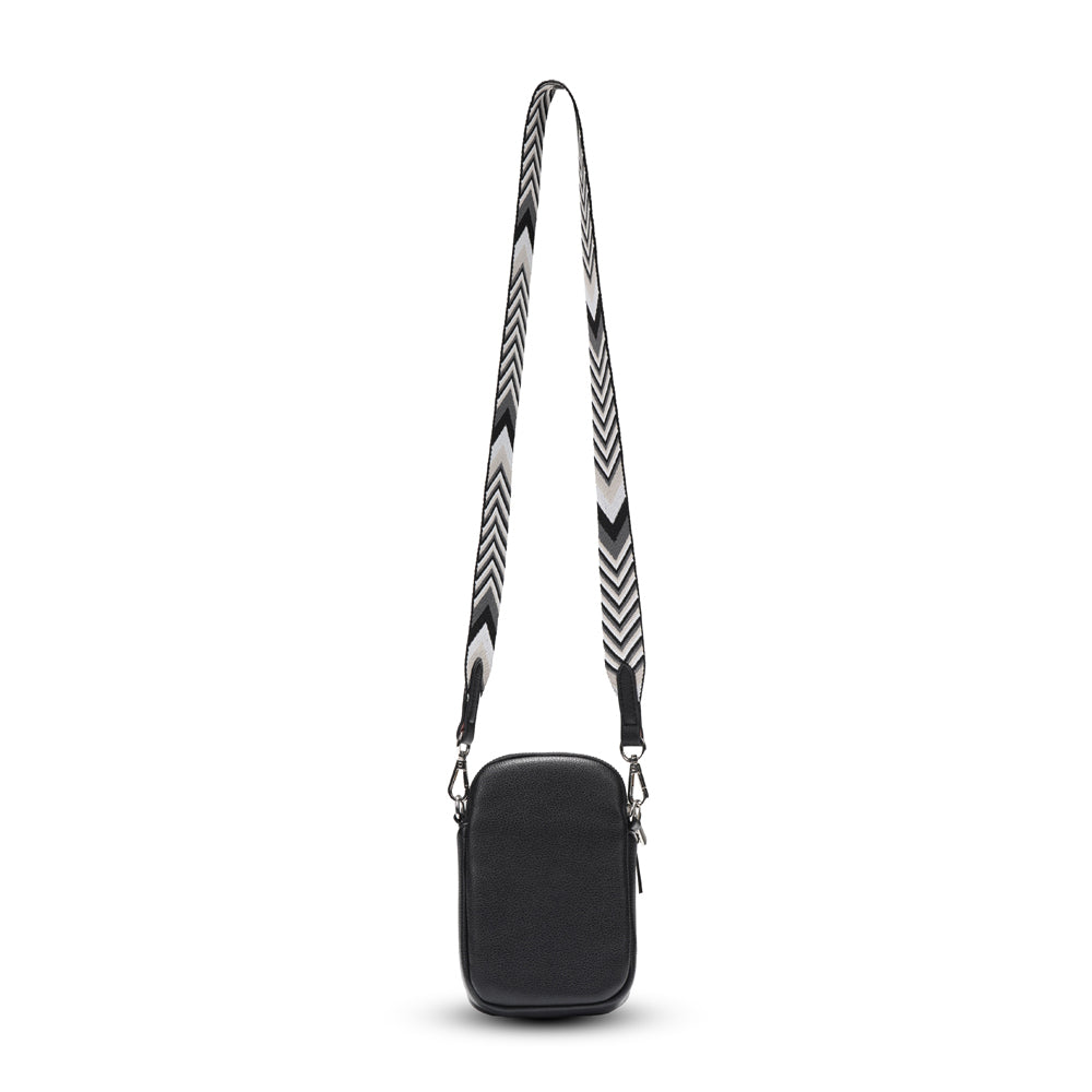 Tosca Crossbody Mini Utility Phone Bag 19x12cm - Black