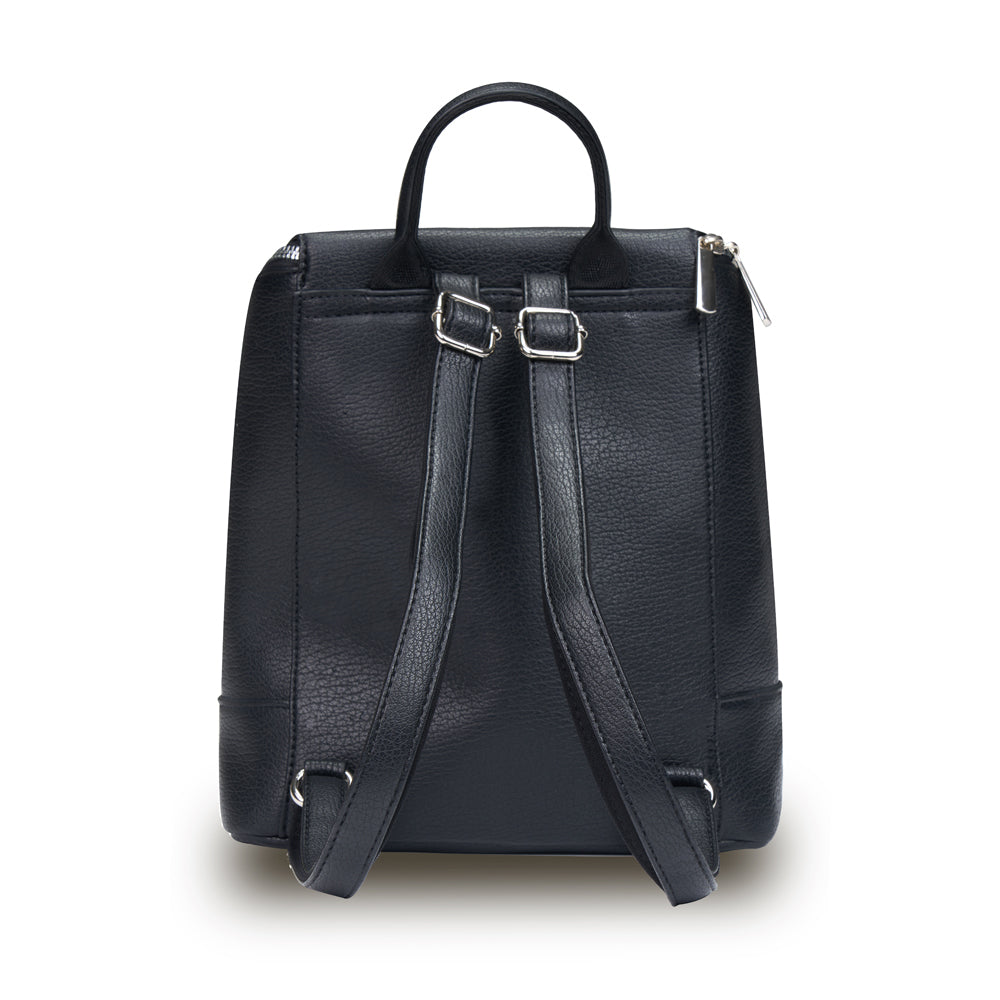 Tosca Womens PU Formal/Casual Travel Backpack 30x25cm - Black