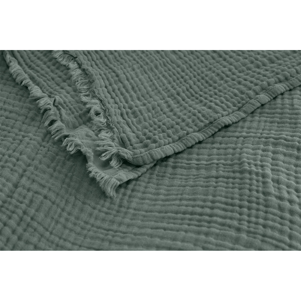 Algodon Capri 127x152cm Cotton Throw Seafoam Home Decor