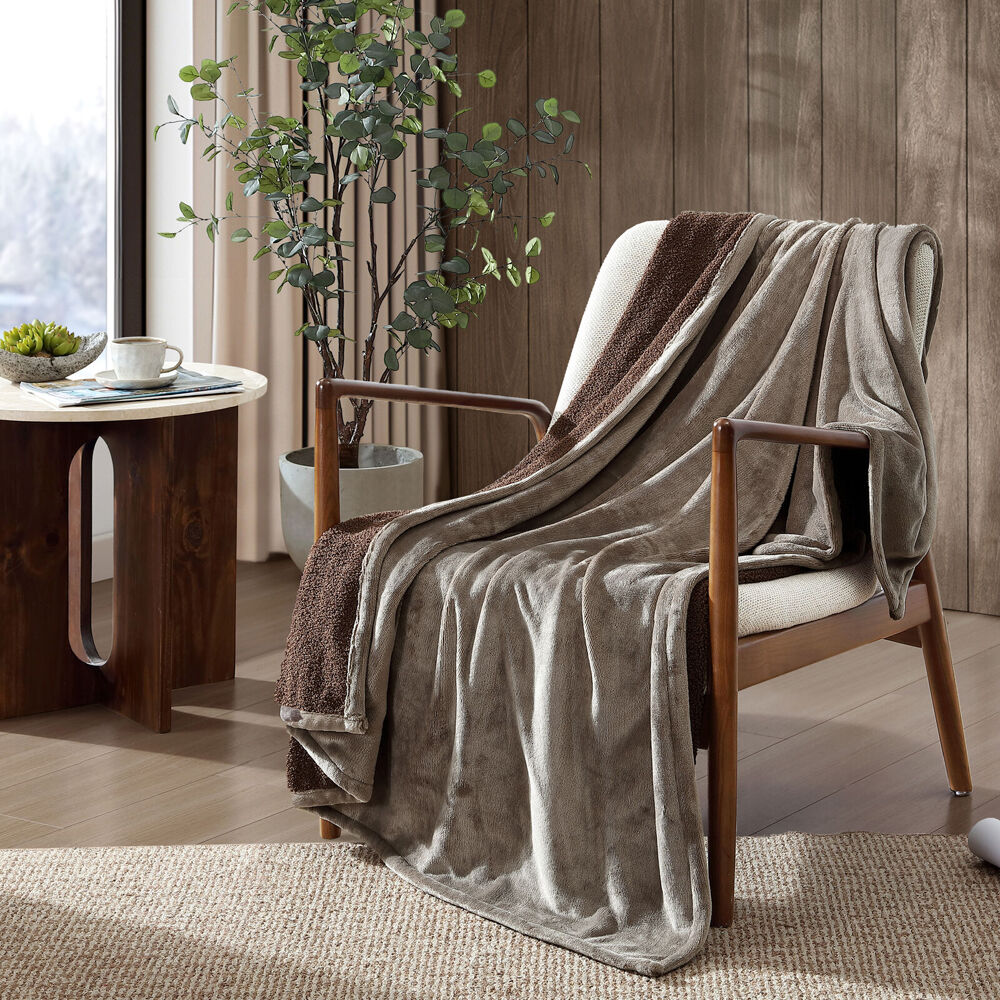 Ardor Boudoir Jasper Boucle Room Bed Blanket/Throw Brown 130x170cm