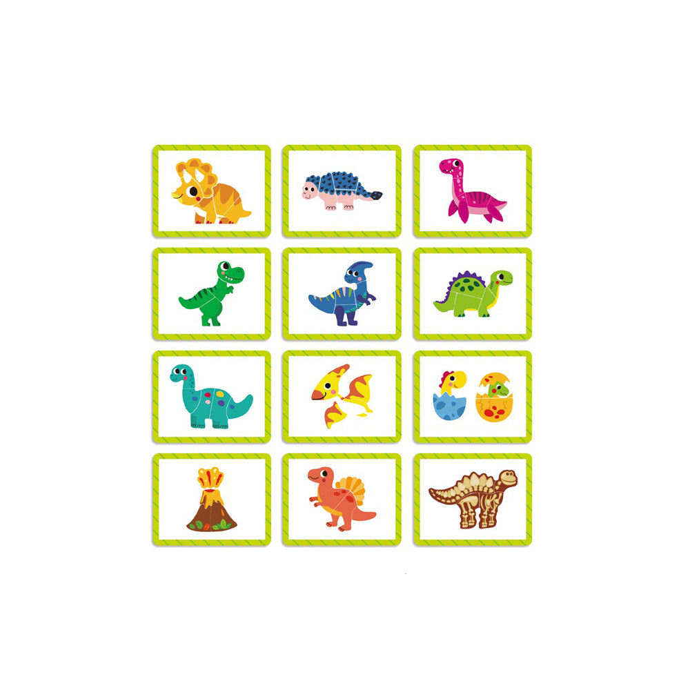 Tooky Toy Magnetic Puzzle Pieces Kids Toy Box - Dinosaur 3+