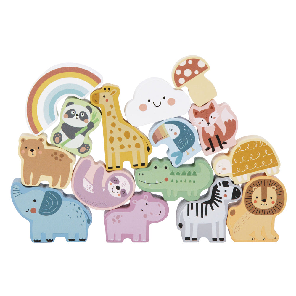 Tooky Toy Animal Shape Touch & Match Toy Box Bucket 3y+