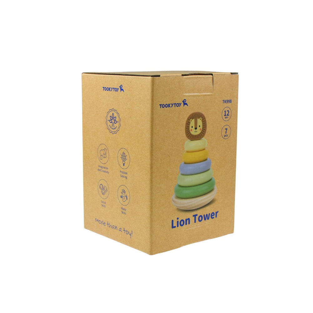 Tooky Toy My Forest Friends Lion Stacking Tower 12m+