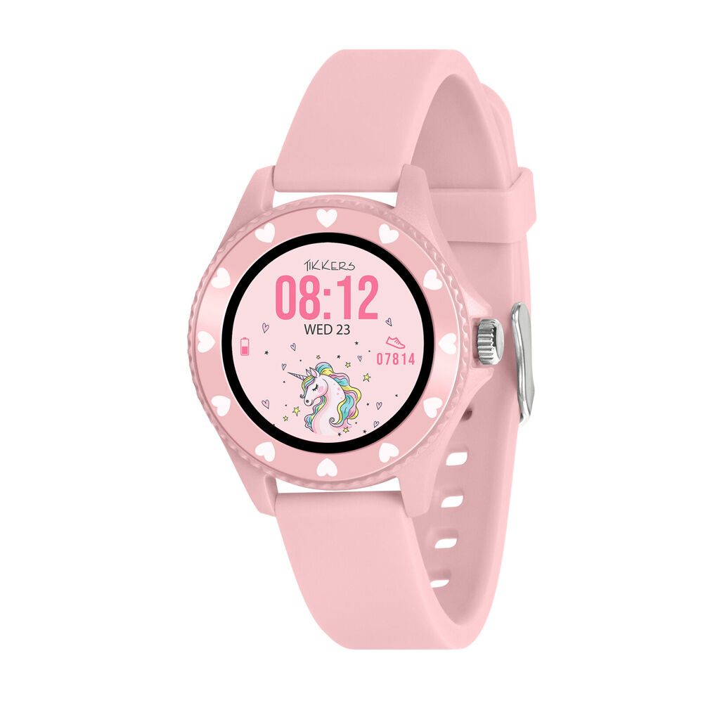 Tikkers Time Series 34 Smart Watch Smart Watch w/ Adjustable Straps - Pink