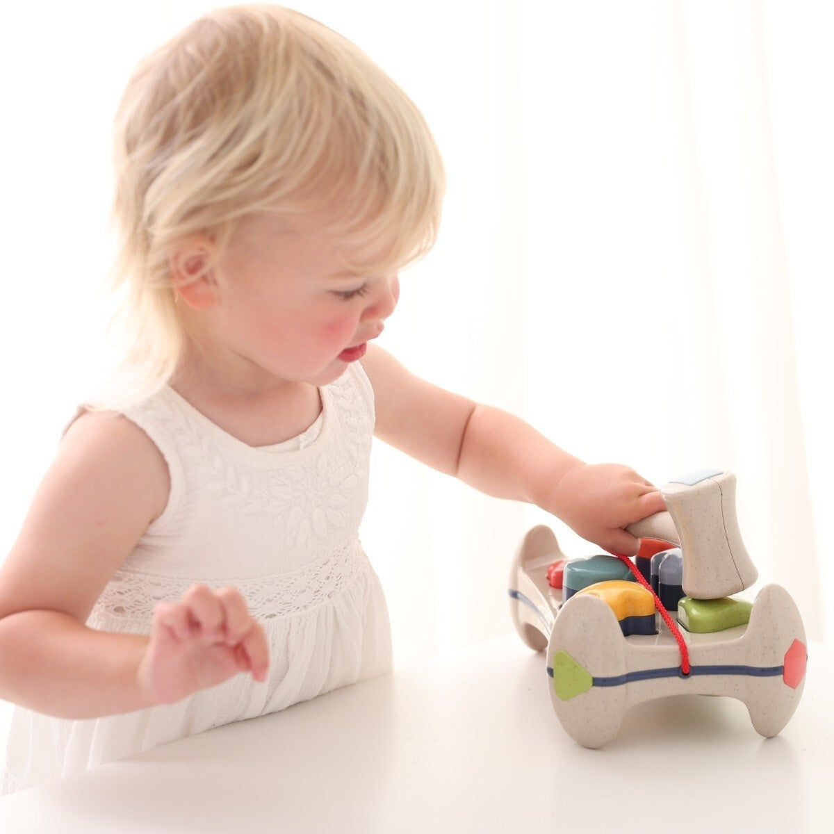 Tolo Toys Bio Plastic 24.5cm 6-Shape Sorter Play Bench Baby/Toddler Toy 12m+