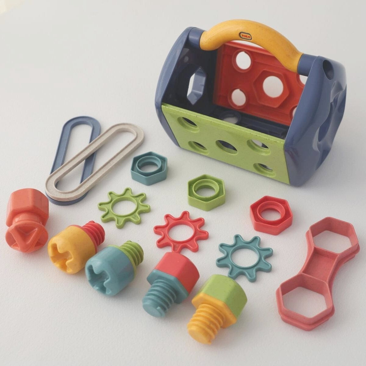 14pc Tolo Toys Bio Plastic 19.5cm Tool Box Set Baby/Toddler Toy 12m+