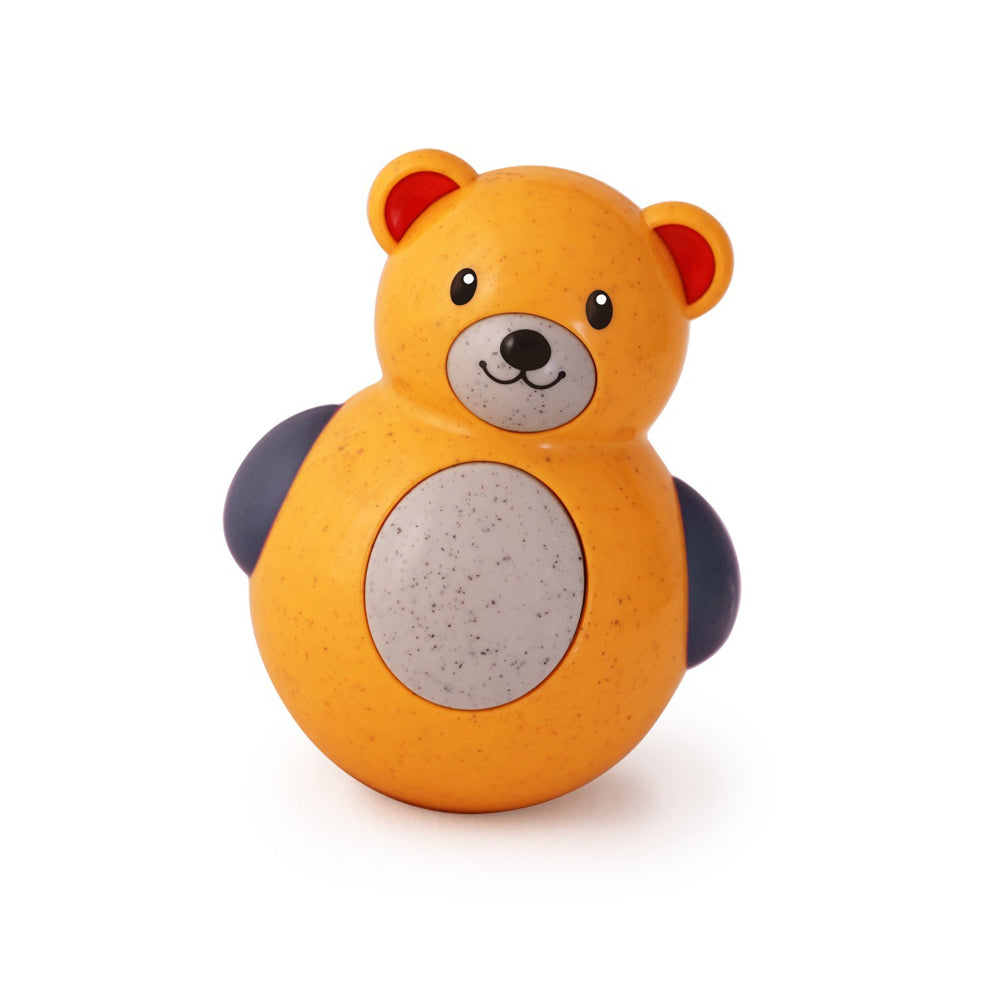 2PK Tolo Toys Bio Plastic 11.5cm Roly Poly Bear Baby/Toddler Toy 6m+