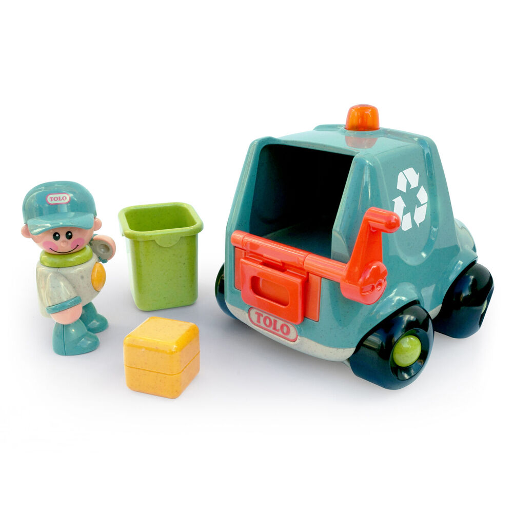 Tolo Toys First Friends Garbage Truck Interactive Play 19.5cm Baby Toy 12m+