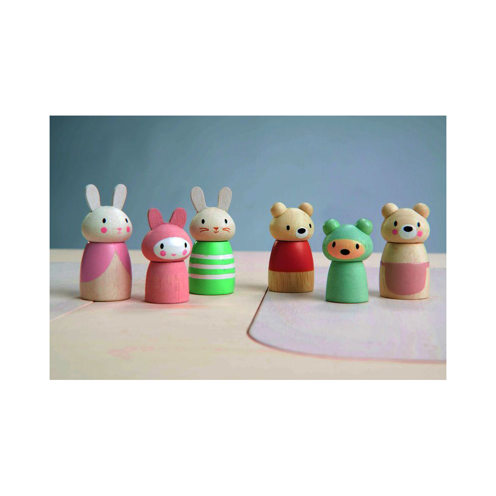 3pc Tender Leaf Toys Bear Tales Family Wooden Toy 12m+