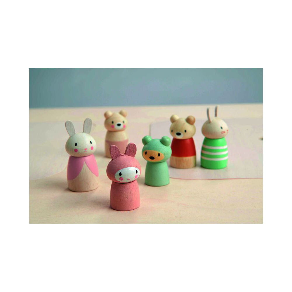 3pc Tender Leaf Toys Bear Tales Family Wooden Toy 12m+
