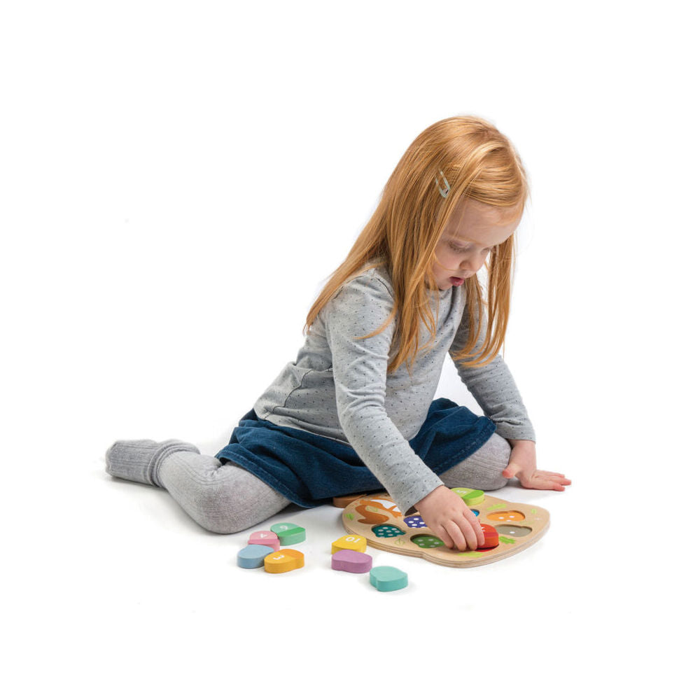 Tender Leaf Toys How Many Acorns Wooden Puzzle 18m+