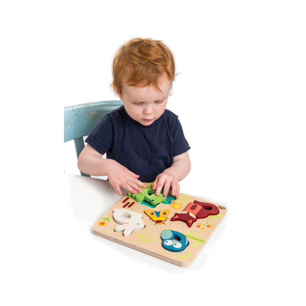 Tender Leaf Toys Touchy Feely Animals Wooden Toy 18m+