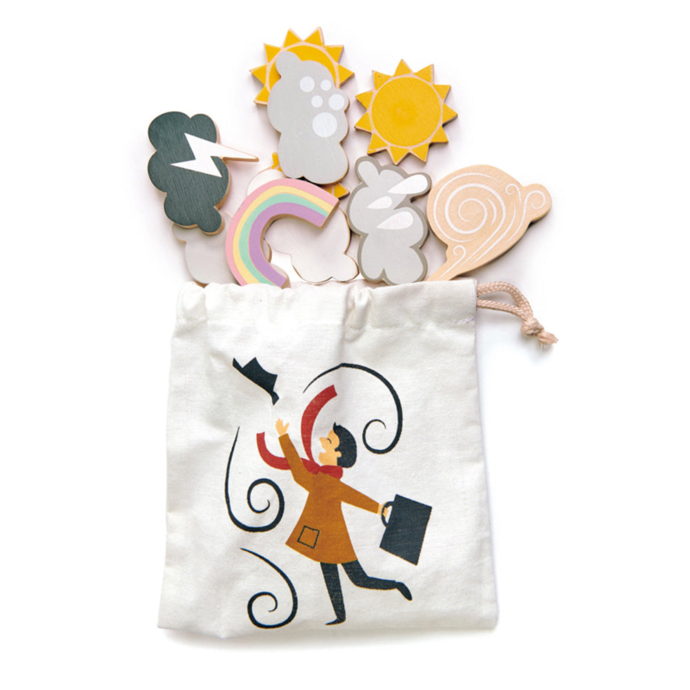Tender Leaf Toys Wooden Weather Station 43x31cm Toy 3y+
