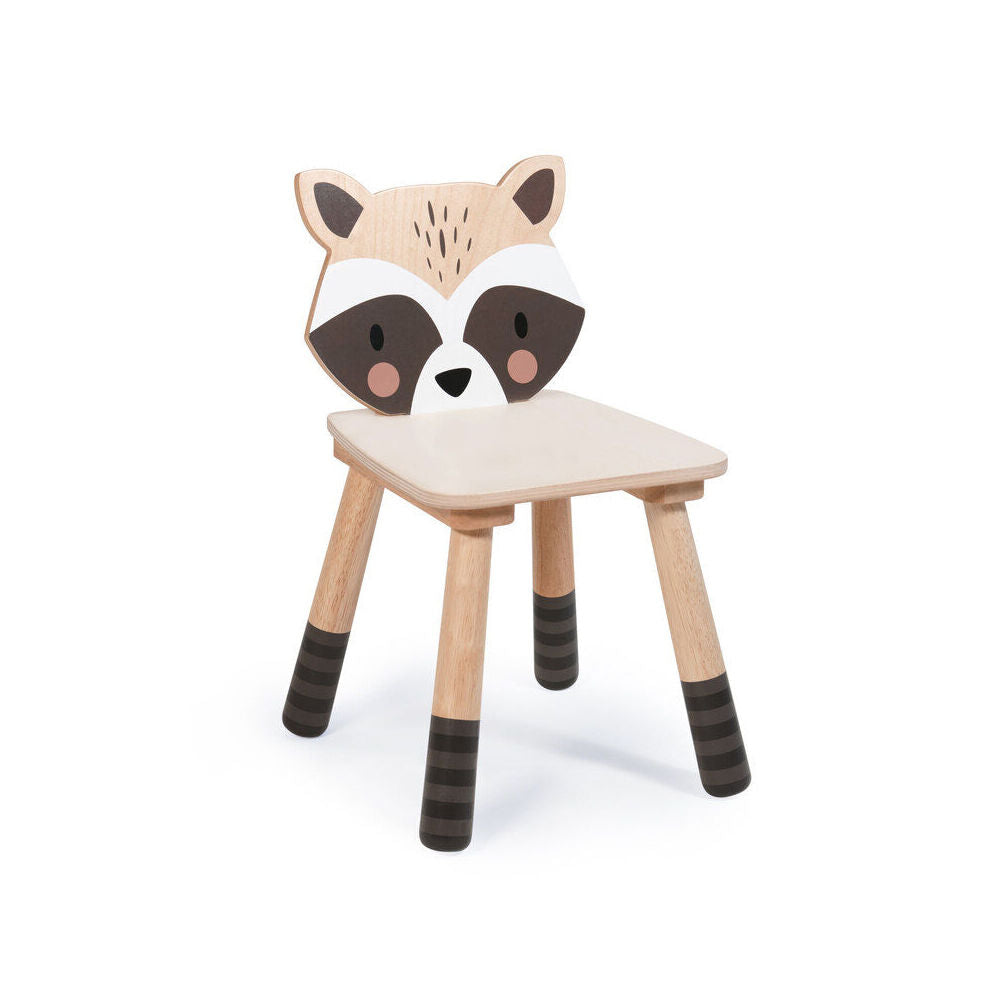 Tender Leaf Toys 47x30cm Plywood Forest Raccoon Chair 3y+