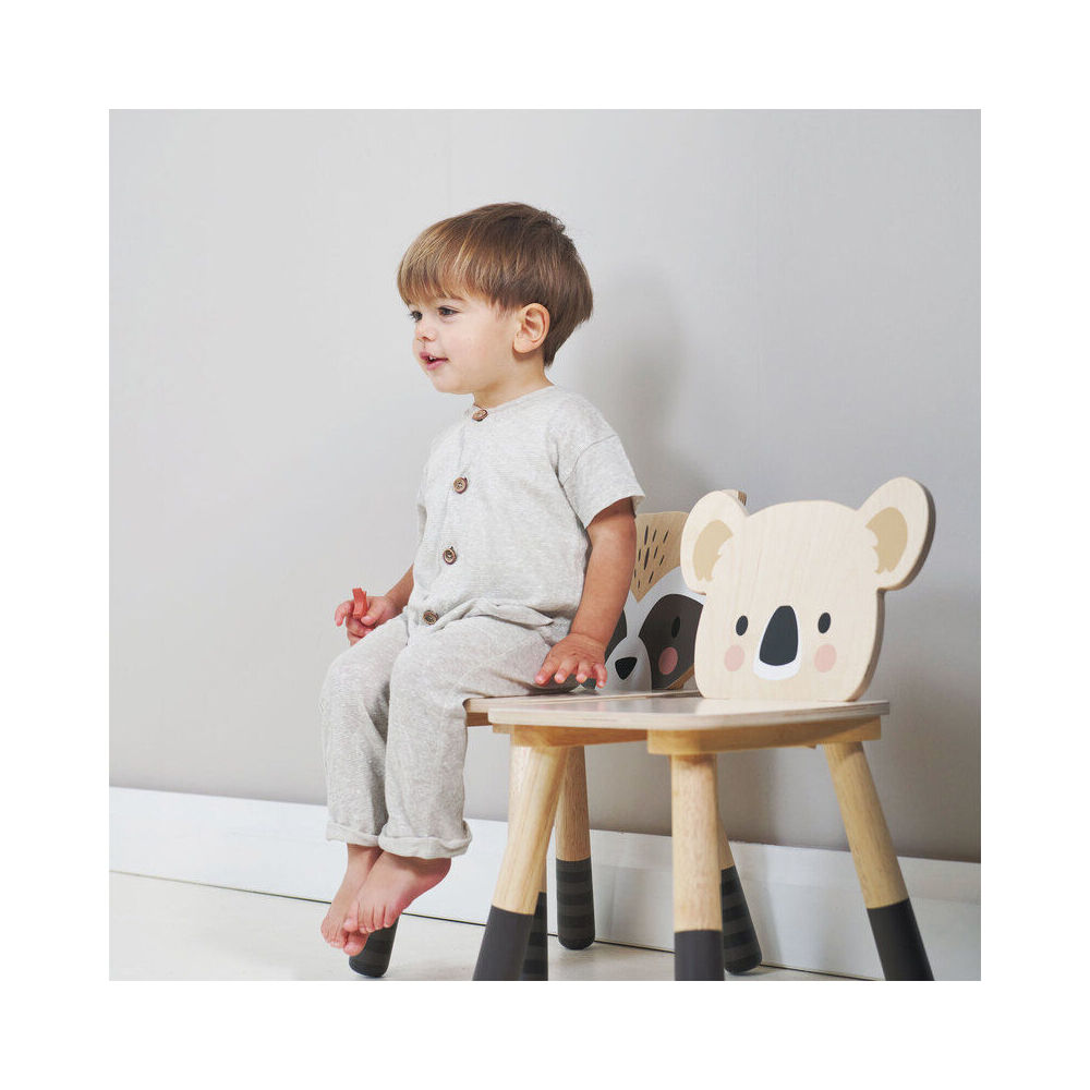 Tender Leaf Toys 47x30cm Plywood Forest Raccoon Chair 3y+