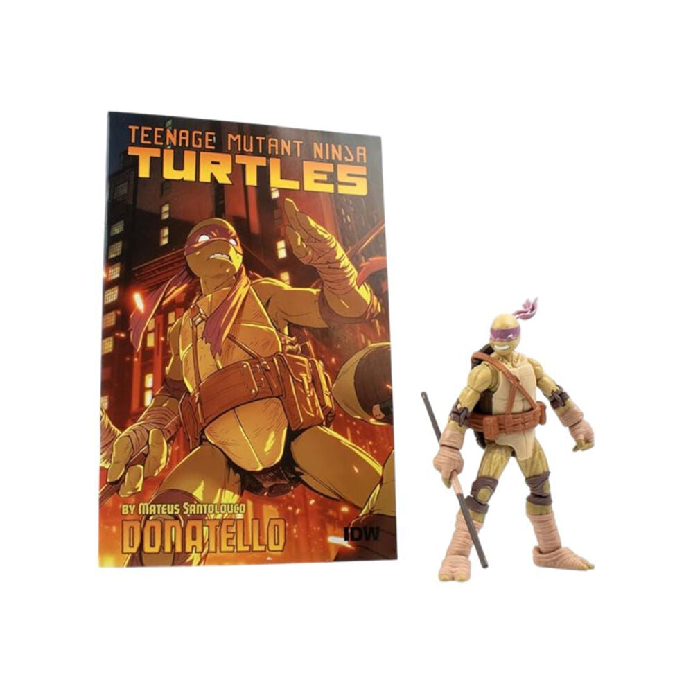 Teenage Mutant Ninja Turtles Comics Donatello Bst Axn Figure & Comic Book Wave 3