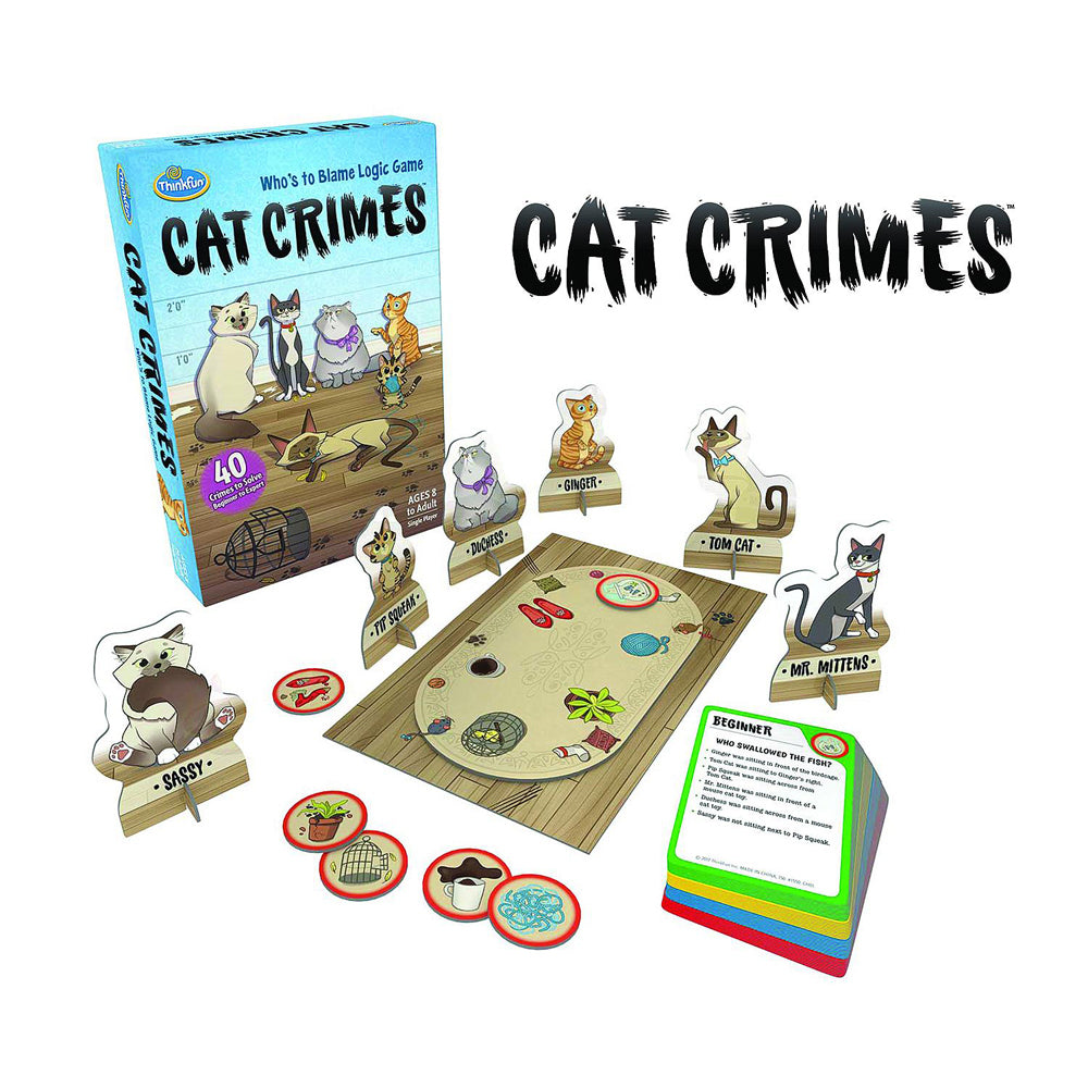 ThinkFun Cat Crimes Logic and Problem Solving Game 8y+