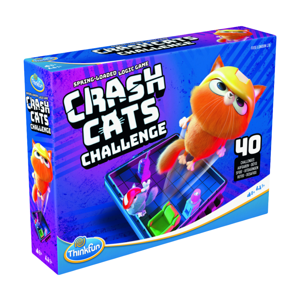 ThinkFun Crash Cats Kids/Family Logic Game Toy 8y+