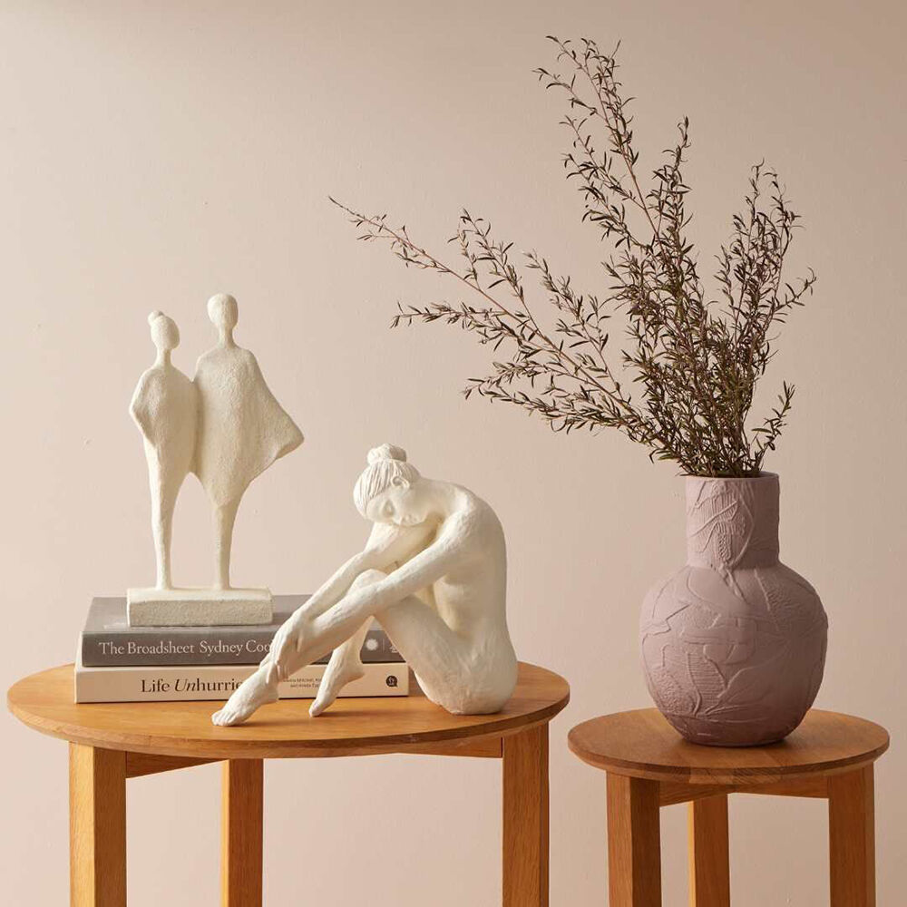 Pilbeam Living Solana Ballerina Sculpture Home/Office Decor White