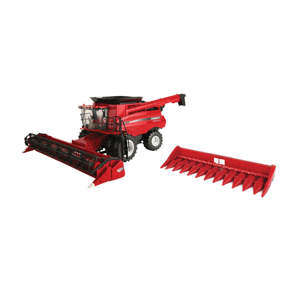 Big Farm 1:16 IH 8240 Combine w/ Grain & Corn Head Toy 66x44cm - Red 3y+