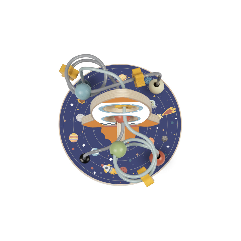 Tooky Toy Space Rocket Bead Maze Kids/Childrens Toy 24m+