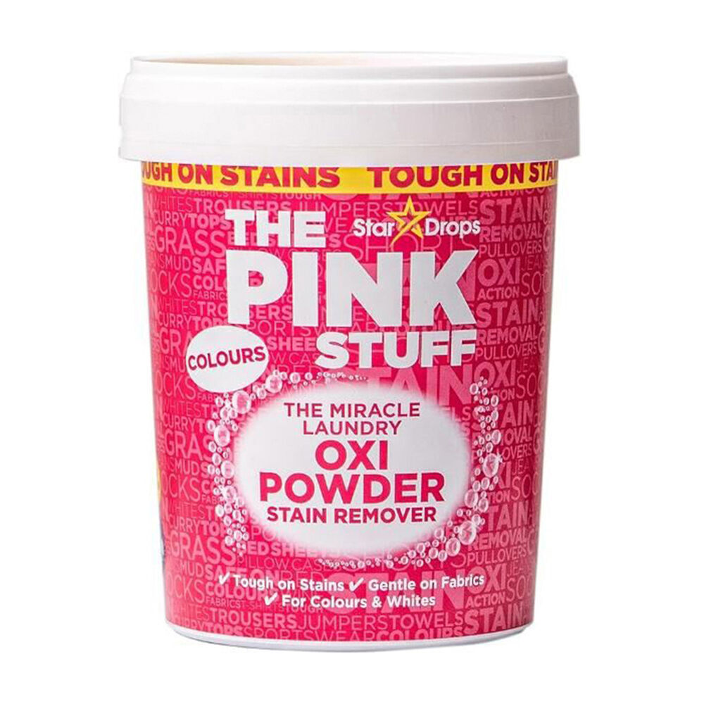 2PK The Pink Stuff Stain Remover Colour Safe Fabric Cleaner 1kg