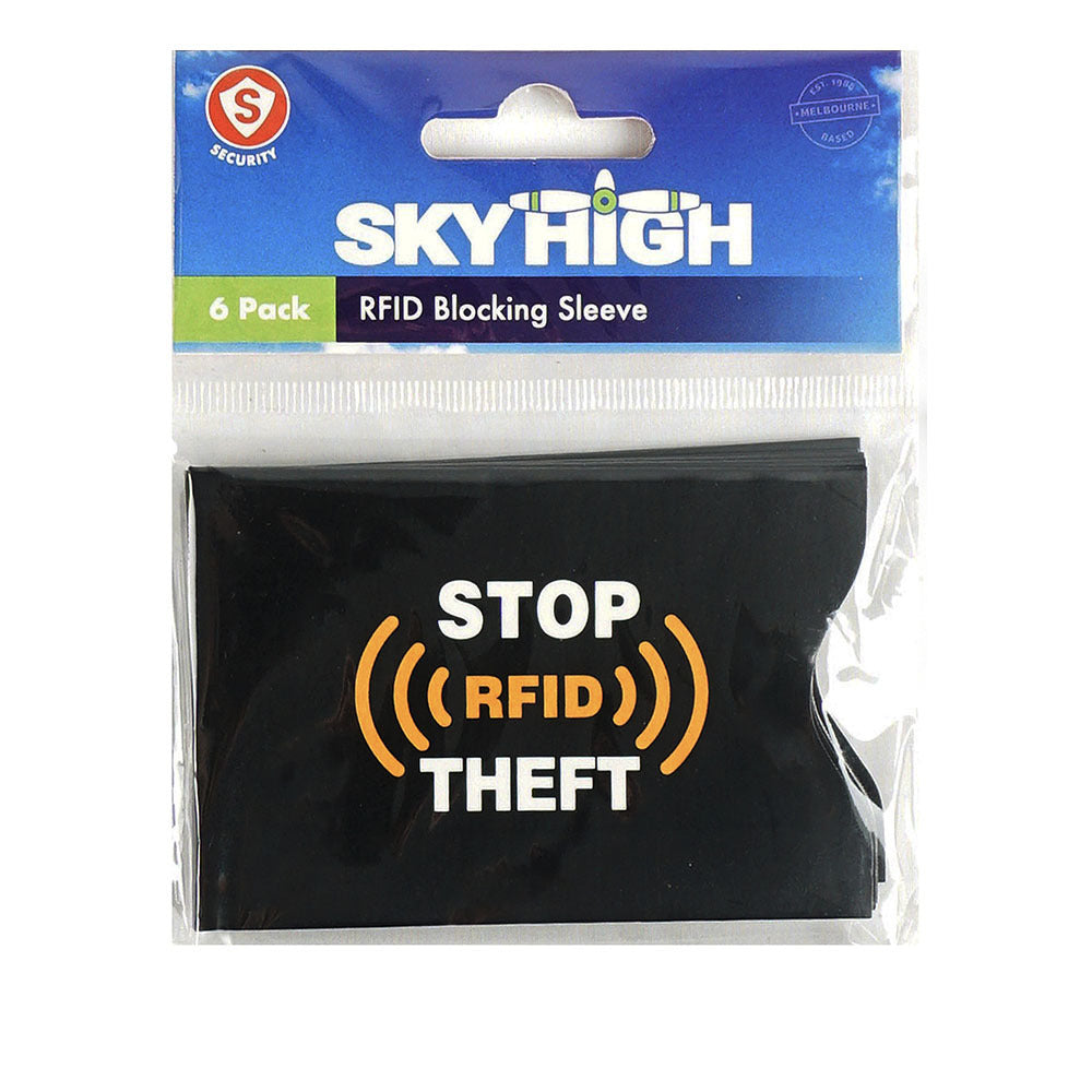 24pc Sky High Rfid Blocking Sleeve Passport/Card Wallet