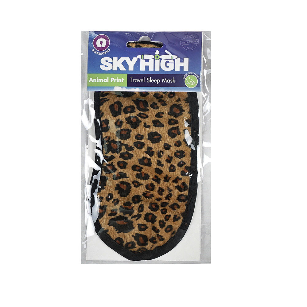 4PK Sky High Satin Backed Printed Eye Mask Assorted Colours