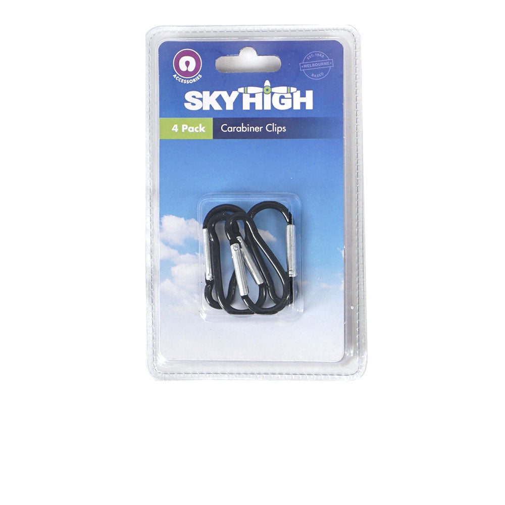 24pc Sky High Travel Carabiner Clip Assorted Colours