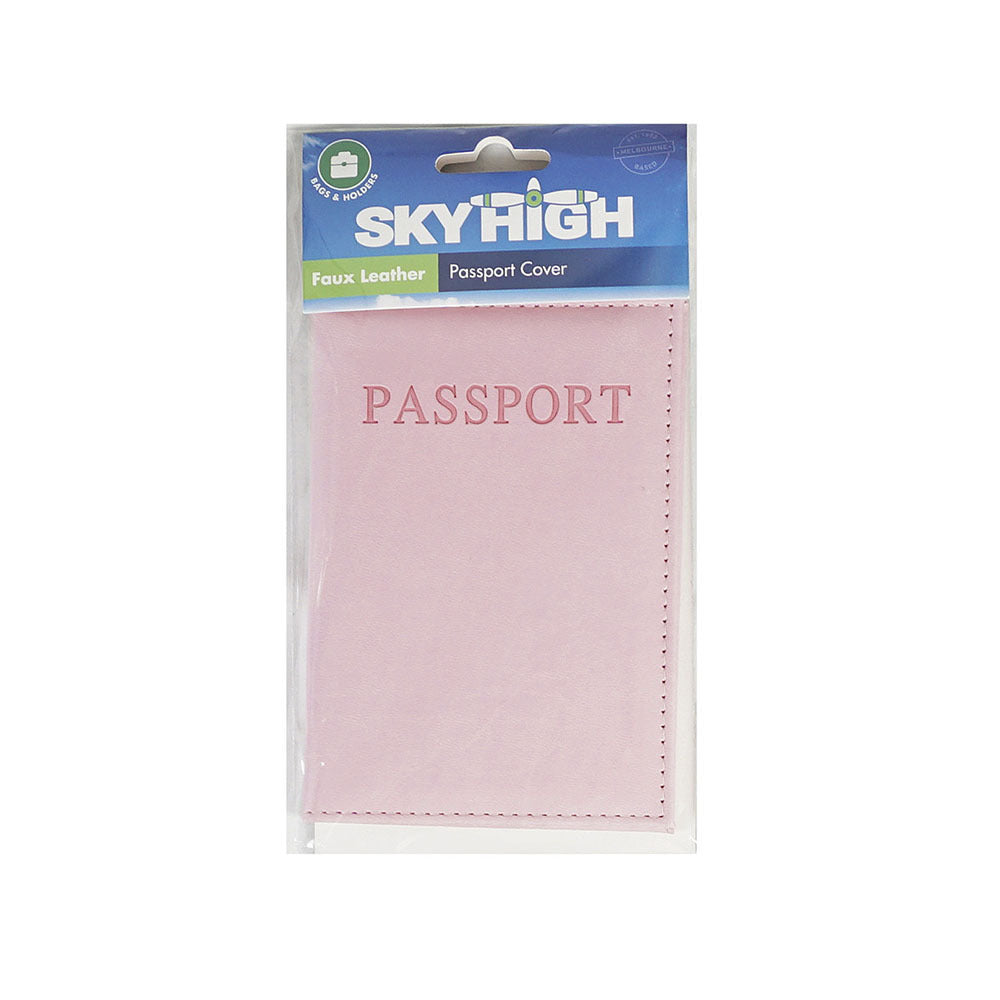 4PK Sky High Travel Passport Holder - Solid Colour Assorted Colours