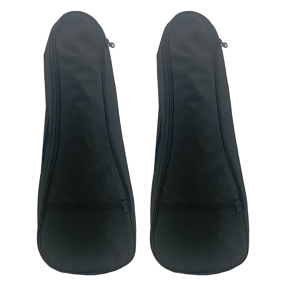 2PK Tribute 21" Padded Ukulele Gig Bag w/ Zip Up Pocket Black