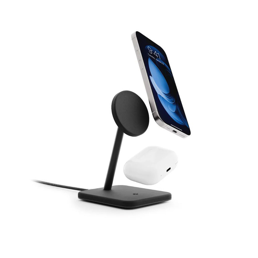 Twelve South HiRise 2 Deluxe 2-in-1 Qi2 Charger Black