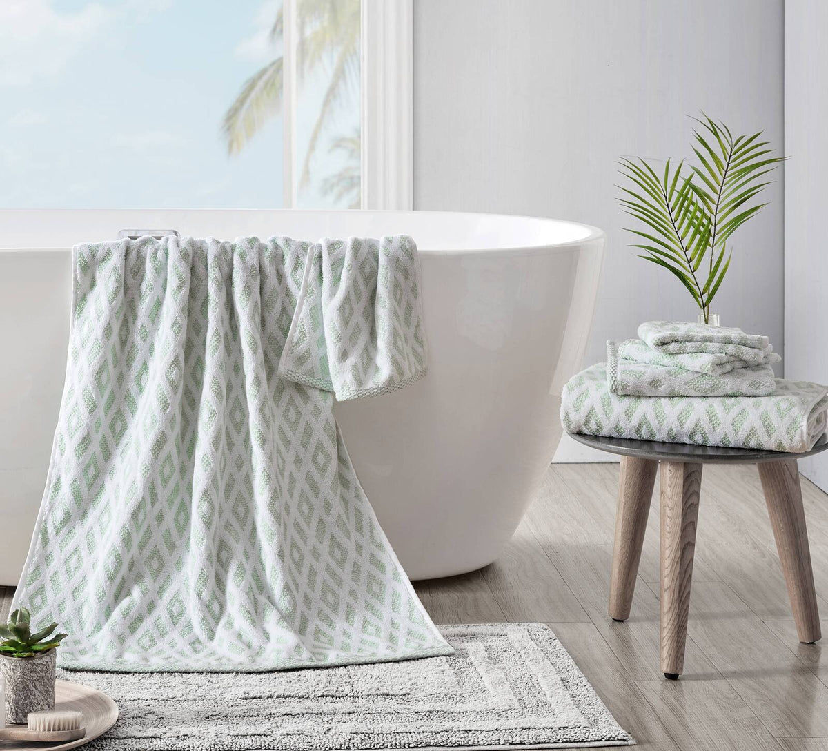 6pc Tommy Bahama Bimini Towel Set - Coconut Whirlpool
