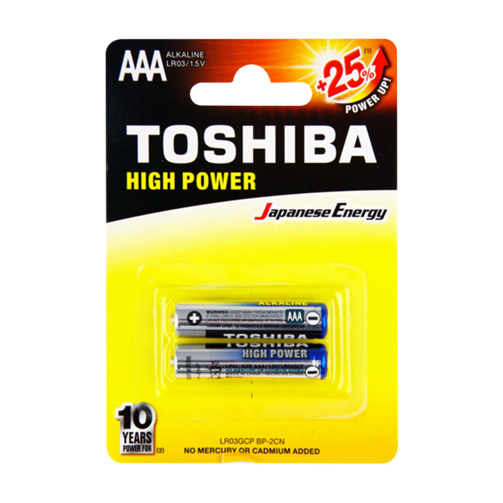 12pc Toshiba Alkaline AAA Battery