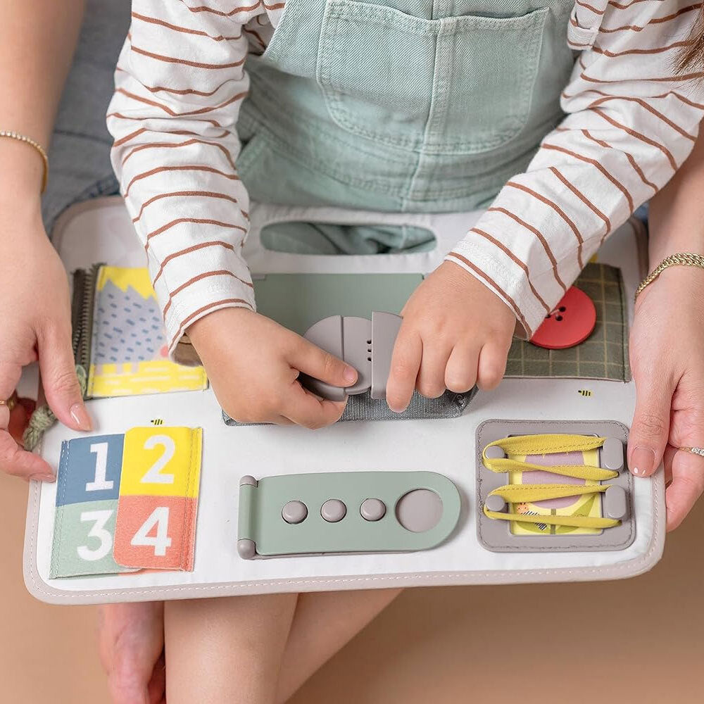 TAF Toys - Activity Buckles Board Kids/Childrens Educational Toy 18M+