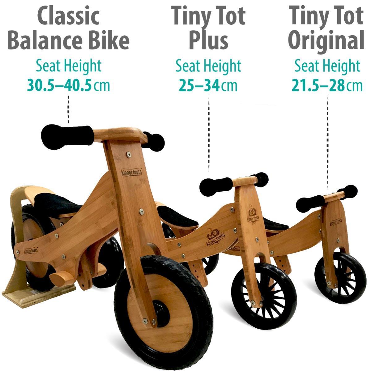 Kinderfeets 72cm Wood Tiny Tot Plus Kids Ride-On Toy Rose 18m+