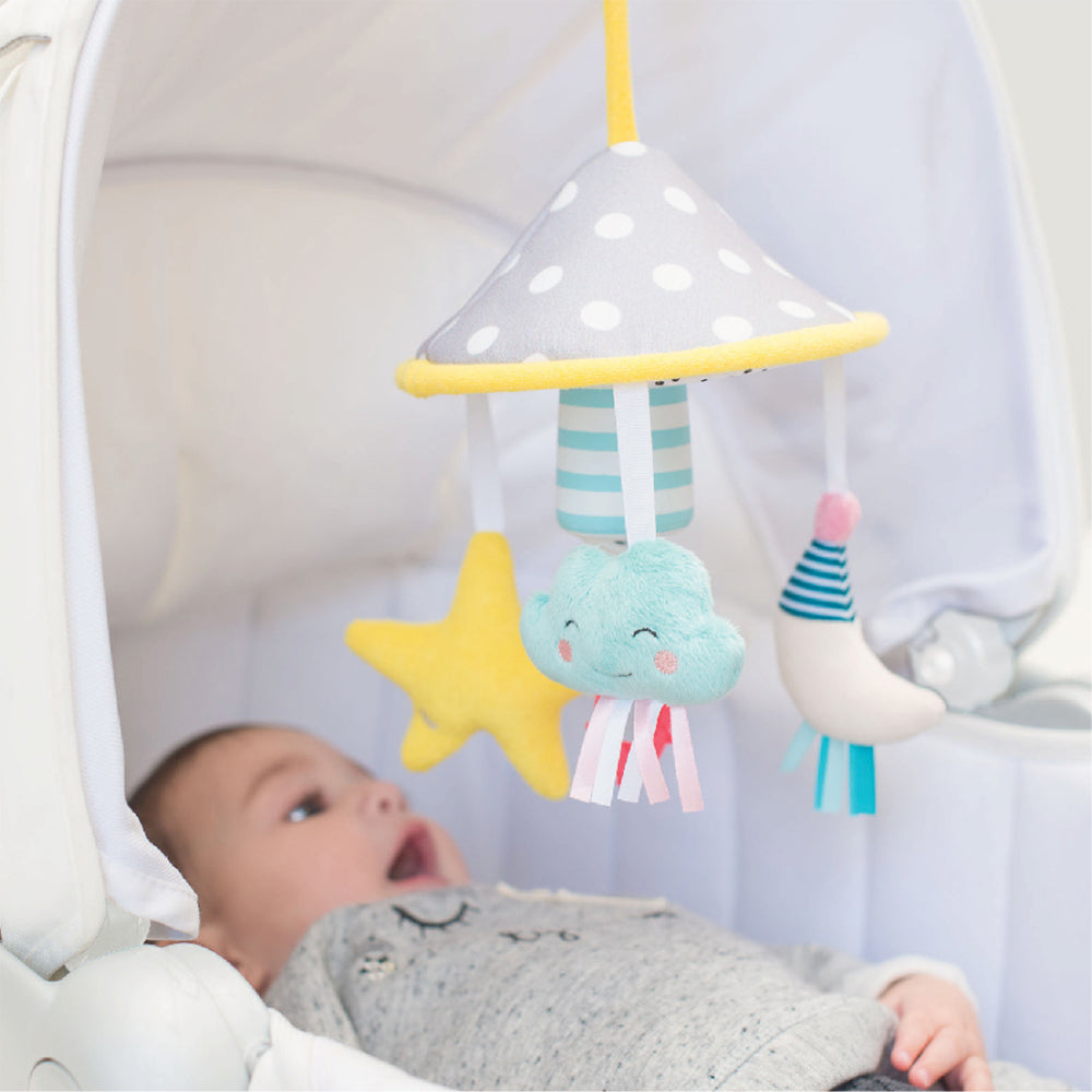 Taf Toys Mini Moon Pram Mobile/Chime Bells Toy w/ Teether