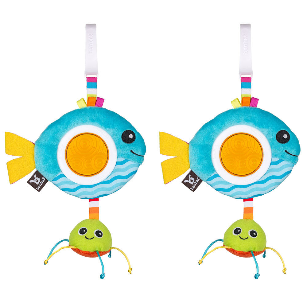 2PK Benbat Dazzle Rattle Fish Toy