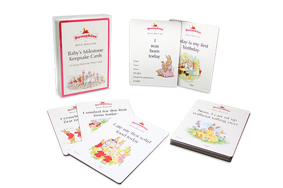 Bunnykins Baby Development Milestone Cards Rectangle 18m+