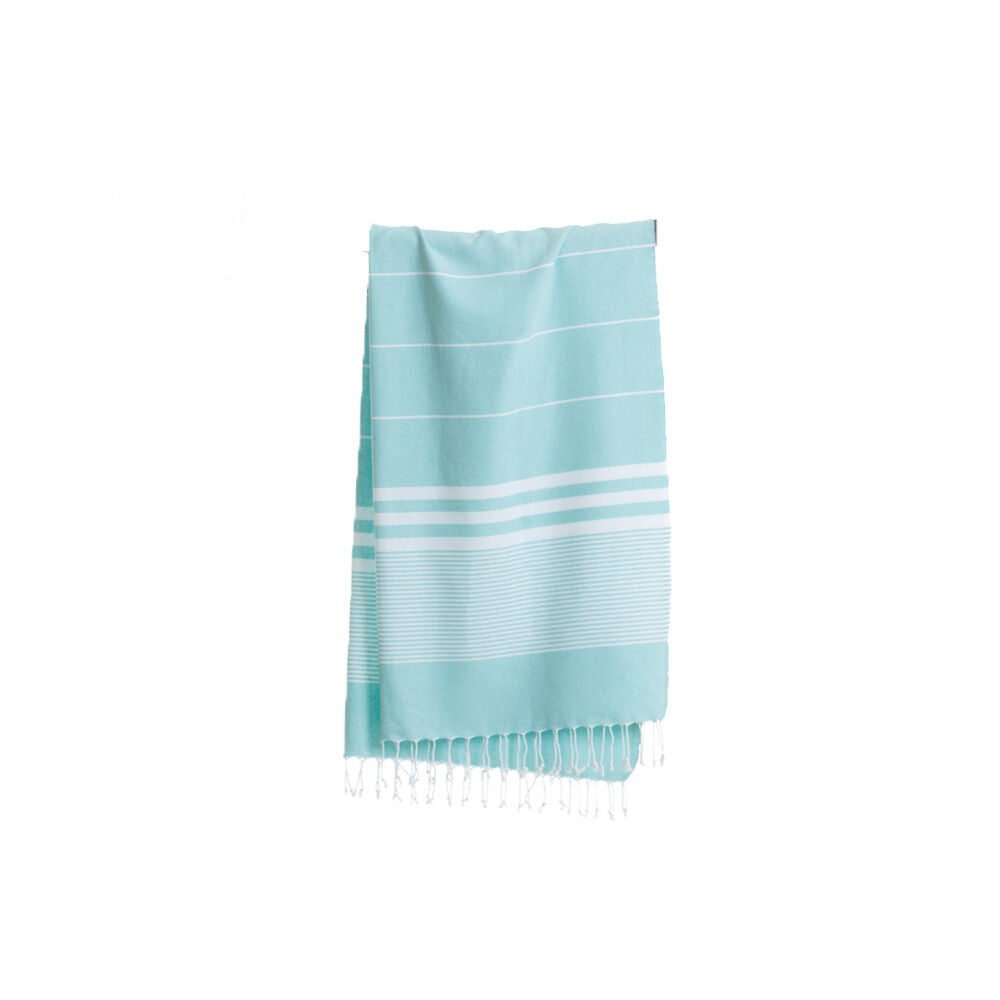 Towel To Go 100% Turkish Cotton Malibu Hammam Beach Towel 180x100cm Turquoise