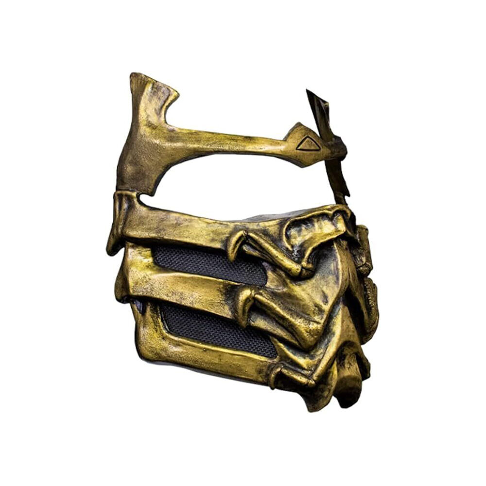 Mortal Kombat Scorpion Halloween Costume Mask Gold
