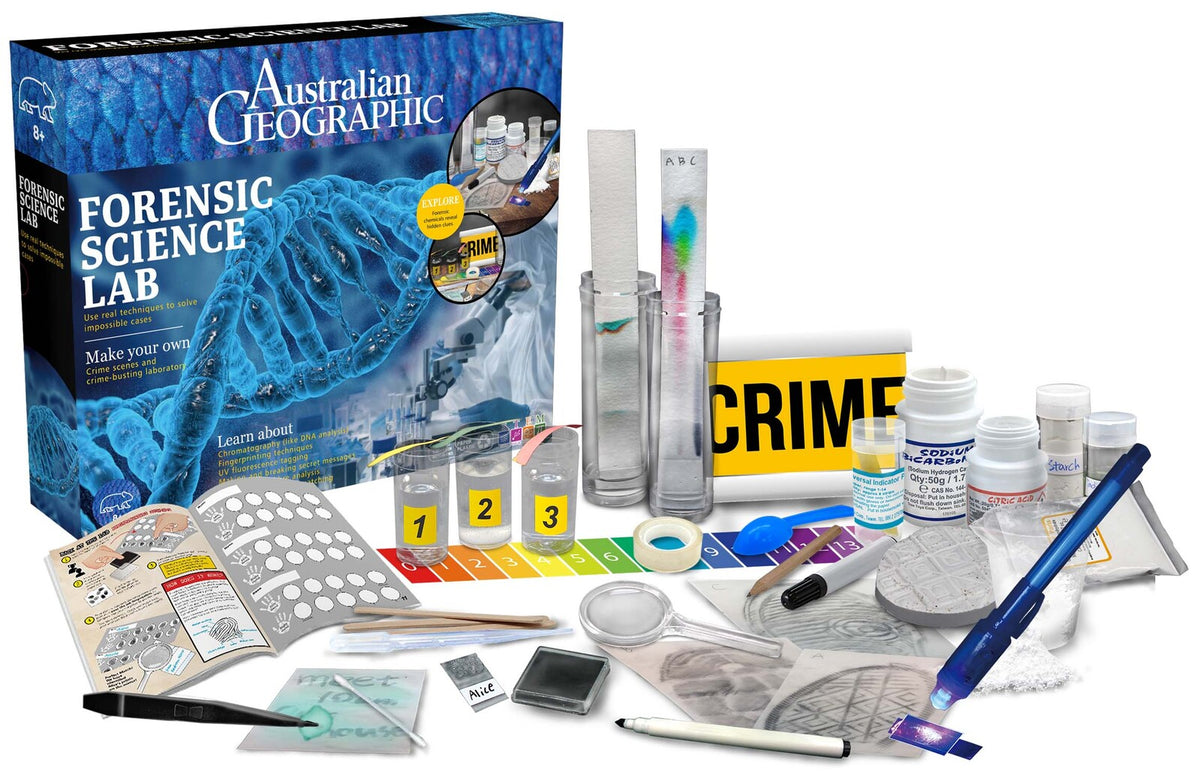 Australian Geographic Forensic Science Lab Kit Toy 8+